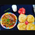Jigna Shukla's cooksnap of when they made છોલે ભટુરે(Chhole Bhature recipe in Gujarati).