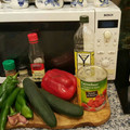 El cooksnap de Nicole Dubois cuando hizo Gazpacho andaluz.