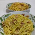 El cooksnap de Wallass cuando hizo Pasta alla carbonara.