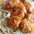 El cooksnap de Carolina Izquierdo cuando hizo Spaguetis con albóndigas en salsa🍝.