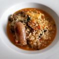 El cooksnap de Toni Martín cuando hizo Arroz caldoso de rape y butifarra.