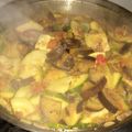 El cooksnap de Alfredo Salazar cuando hizo Salmón a la mantequilla con guiso de berenjenas y zapallo italiano.