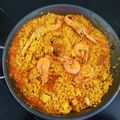 El cooksnap de I SS cuando hizo Paella de marisco.