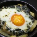 El cooksnap de Javier Perez Gajardo cuando hizo Espinacas con huevos a la crema.