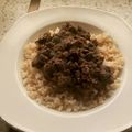 El cooksnap de Kiwi cuando hizo Arroz integral y fríjoles negros.