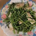Zona Chen 的 空心菜炒豆皮 cooksnap