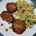 El cooksnap de AO Pau cuando hizo Hamburguesas de jurel y verduras.