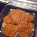 El cooksnap de mony cuando hizo Bacalao plancha con salsa de pimientos asados.