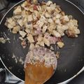 El cooksnap de Stephanie Hurtado Roa cuando hizo Pollo tocineta y champiñones.