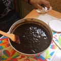 El cooksnap de carolina vega cuando hizo Dulce de zapote negro.