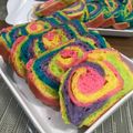 Cooksnap dari Ajeng Malhaning untuk resep Rainbow Bread (Roti Tawar Tutup Warna Warni)
