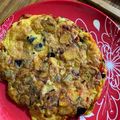 El cooksnap de valef cuando hizo Tortilla de zapallo y berenjena...🍳🍆🎃🌶🌰🍳.