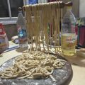 El cooksnap de Cesar Furriol cuando hizo Tallarines al huevo.