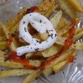 Nazia Qureshi's cooksnap of when they made Crispy chat pati Fries 🍟.