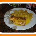 El cooksnap de LA VIDA EN DULCE cuando hizo Salmón con salsa de naranja y cuscús con curry.