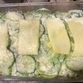 El cooksnap de Cristina cuando hizo Budín gratinado de zapallo italiano y espinaca al horno.