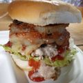 Melissa Cumine's cooksnap of when they made Creamy Jalapeño Stuffed Burgers with Raspberry Chipotle Sauce.
