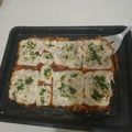 El cooksnap de Melania Sirotko cuando hizo Pizza Light con masa de coliflor.