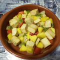El cooksnap de Gilbert (Aprenent a la vida 📚♻️☯️) cuando hizo Tofu con piña.