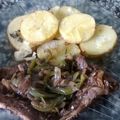 El cooksnap de sandy carrazana cuando hizo Costeletas de cerdo agridulce con papas Crushed.