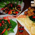 صورة من طبخات بنت الشام منى Madona ، شاركها بعد تجربة وصفة مقالي باذنجان وبطاطا وتبولة وبيتزا