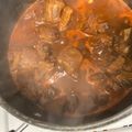 El cooksnap de Tania Torres cuando hizo Costilla de puerco en salsa roja.