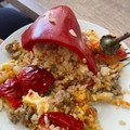 El cooksnap de Débora Cantero Martínez cuando hizo Pimientos rojos rellenos de carne picada.