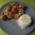El cooksnap de Joan Fuentes cuando hizo Albóndigas estofadas con calamarcitos y setas variadas.