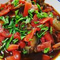il Carmen Cacciatore quando ha preparato Peperoni in agrodolce