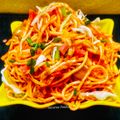Suvarna Potdar's cooksnap of when they made स्पायसी व्हेज शेजवान हक्का नूडल्स (schezwan hakka noddles recipe in marathi).