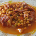El cooksnap de gariner cuando hizo Garbanzos guisados con oreja y careta de cerdo.