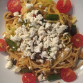 El cooksnap de Elena cuando hizo Pasta integral con verduras y queso feta.