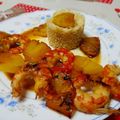 El cooksnap de Noemí cuando hizo Brochetas de langostinos marinados.