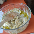 El cooksnap de Almudena Collado cuando hizo Patatas microondas con salsa de queso.