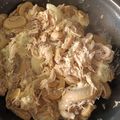 El cooksnap de Ana Isabel G C cuando hizo Champiñones con pollo hervido y queso.
