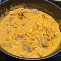 El cooksnap de pchardo cuando hizo Pechuga de pollo en crema de chipotle con champiñones.