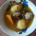 El cooksnap de Bebe Bichito cuando hizo Cazuela de albóndigas con guisantes.