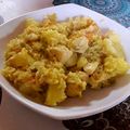 El cooksnap de Lucía Brunt cuando hizo Guiso de arroz con pollo.