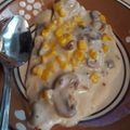 El cooksnap de Grecia A. Peña Flores cuando hizo Pechugas de pollo en crema de champiñones.