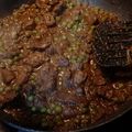 El cooksnap de Aj Jg cuando hizo Wok de higaditos con guisantes al Jerez.