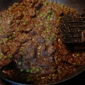 El cooksnap de Aj Jg cuando hizo Wok de higaditos con guisantes al Jerez.