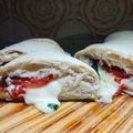 El cooksnap de Norali cuando hizo Calzones Caprese para enamorar.