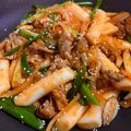 彤彤媽 的 辣炒年糕豬肉片 cooksnap