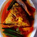 Cooksnap Q'leenalee's Kitchen semasa beliau membuat Asam pedas Kepala Ikan.