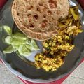 Kajal का कुकस्नैप जब उन्होंने नमक मिर्च और अजवाइन पराठा (namak mirch aur ajwain paratha recipe in Hindi) बनाया था।