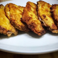 El cooksnap de Arianne cuando hizo Cordon Bleu caseros.