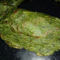 El cooksnap de Analisa Abdala cuando hizo Panqueques Verdes de Espinaca o Acelga.