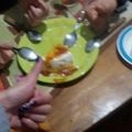 El cooksnap de Patricia Ibarra cuando hizo Isla Flotante (en microondas).