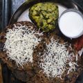 Binita Makwana's cooksnap of when they made ચીઝ થેપલા.