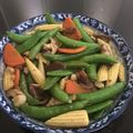 恩諺麻咪＊＊零廚藝料理＊＊ 的 瑪莉廚房：清炒甜豆玉米筍 cooksnap